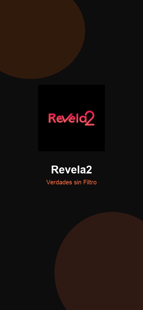 Pantalla de inicio de Revela2
